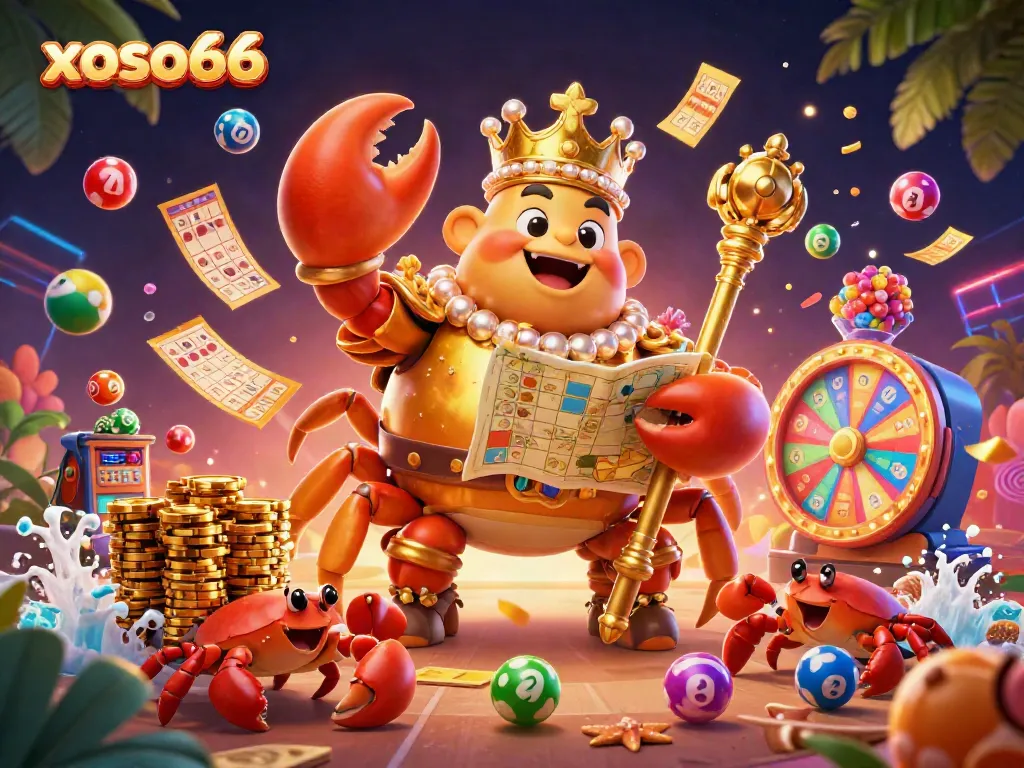 Play exciting games with xoso66 in a vibrant 3D lottery world featuring lucky elements.