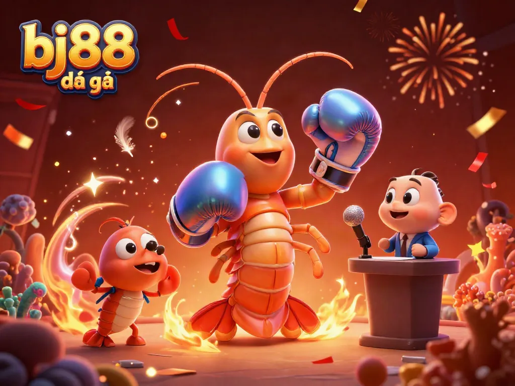Celebrate the thrill of bj88 đá gà with dynamic cockfighting action featuring vibrant characters.