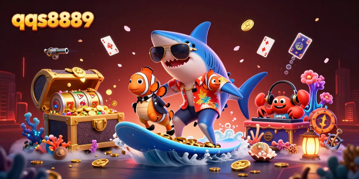 Engage with thrilling gambling experiences at qqs8889 gaming, featuring vibrant underwater adventure elements.