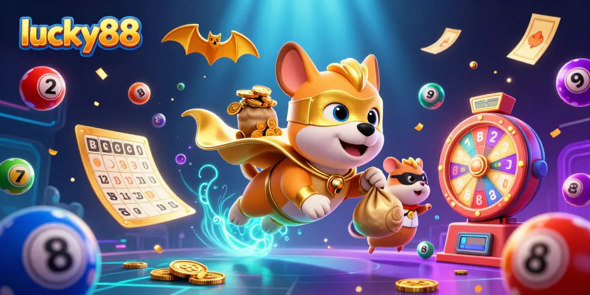 Experience thrilling gameplay with lucky88's colorful casino elements and dynamic characters.