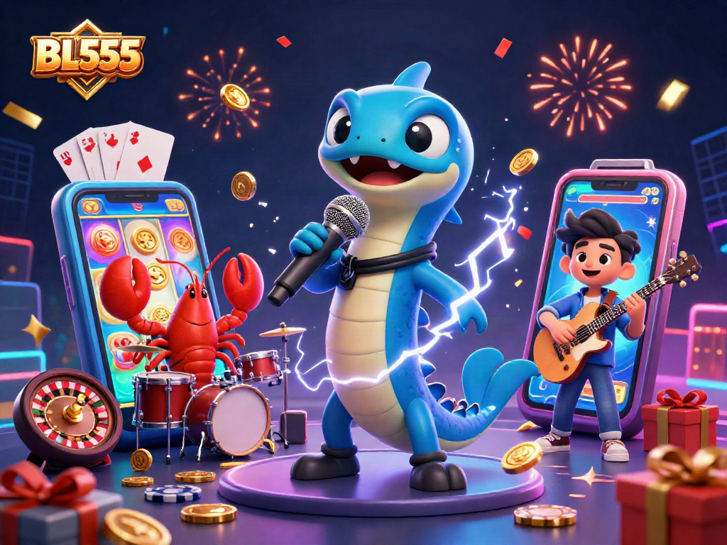 Experience electrifying thrills with BL555's underwater casino featuring vibrant characters and games.