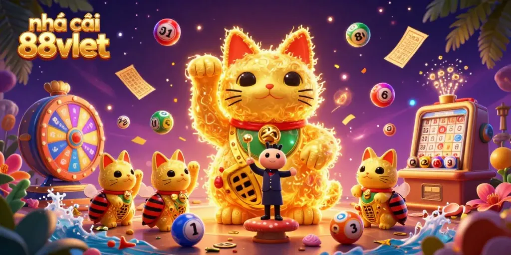 Engage with exciting lottery games at nhà cái 88vbet featuring vibrant symbols and dynamic elements.