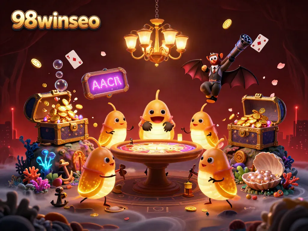 Engage in thrilling gameplay at 98winseo's unique cave casino with animated glowworms and dynamic lighting.