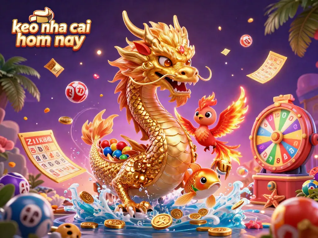 Experience keo nha cai hom nay with vibrant colors and dynamic elements in this captivating casino scene.
