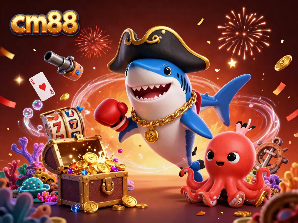 Experience thrilling gameplay diversity at cm88 with animated characters in an enchanting casino setting.