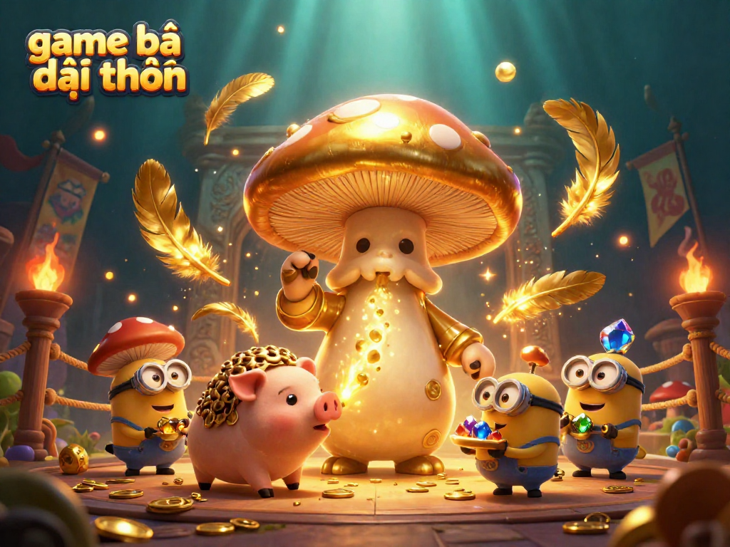 Engage with game bài đổi thưởng in a vibrant 3D casino scene featuring enchanting characters and treasure.