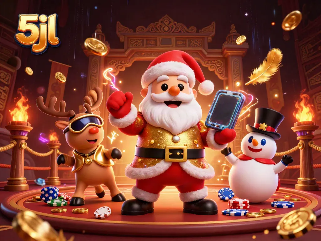 Experience thrilling jackpots with exciting casino action featuring 5jl in a vibrant visual celebration.
