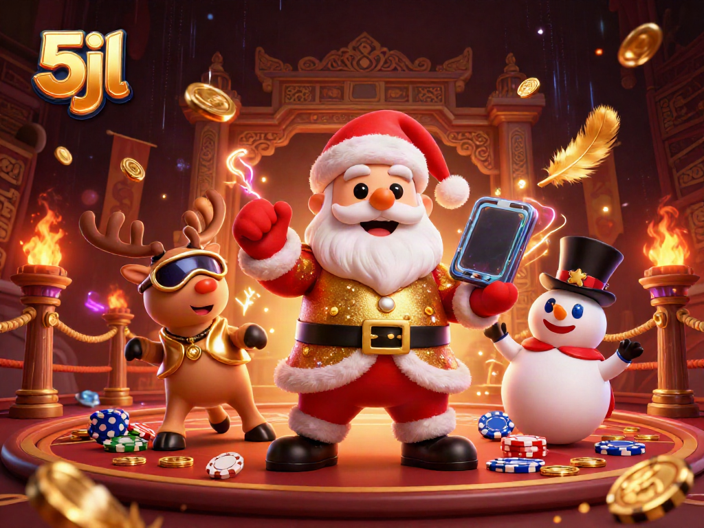 Experience thrilling jackpots with exciting casino action featuring 5jl in a vibrant visual celebration.