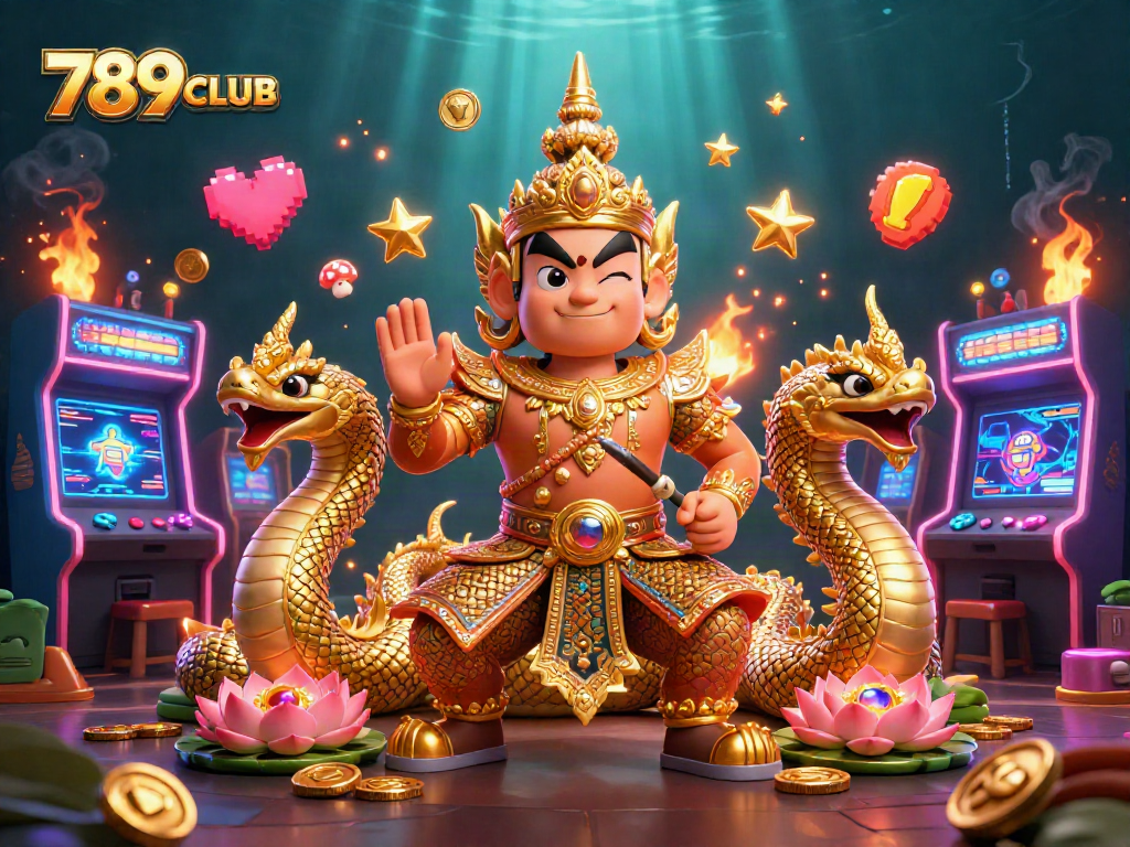 Experience thrilling gameplay at 789CLUB, featuring vibrant casino-themed arcade elements.